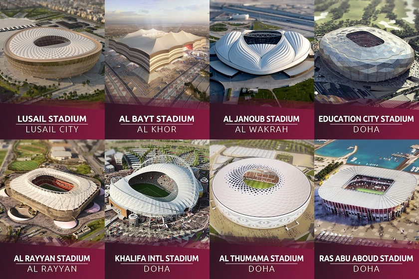 Cele 8 stadioane de la Campionatul Mondial de fotbal din Qatar 2022